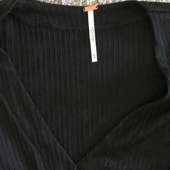 NWT Free People Irene Twist Knit Dress in Black - Picture 7 of 8